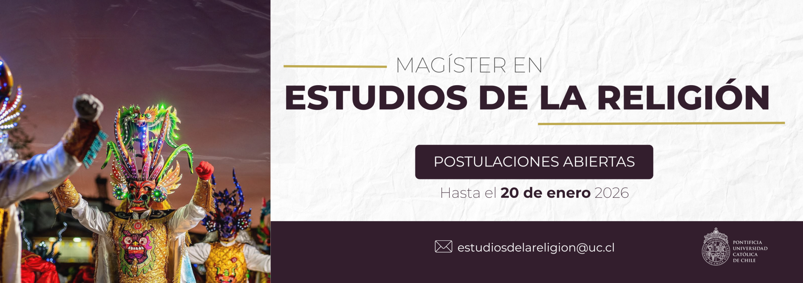 Magíster en Estudios de la Religión